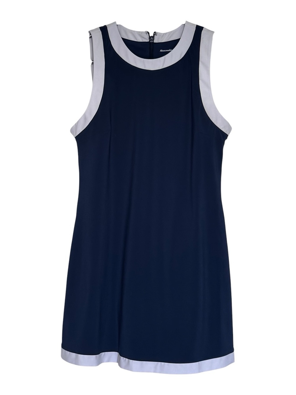 Abercrombie & Fitch Traveler Mini Dress Navy White Contrast Trim MP Petite
